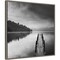 Lake view with Pier II by George Digalakis Canvas Wall Art Print Framed